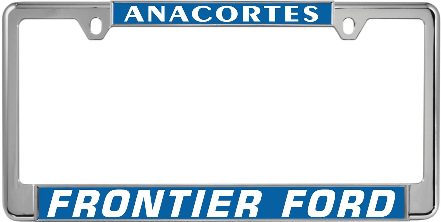 Frontier Ford - Custom metal license plate frame